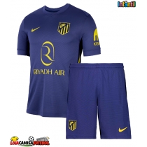 Camisa de Futebol Atletico Madrid Giacomo Raspadori #22 Equipamento Secundário Infantil 2025-26 Manga Curta (+ Calças curtas)